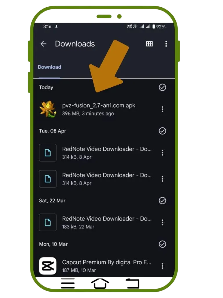 Langkah 3: Instal PvZ Fusion APK di Android