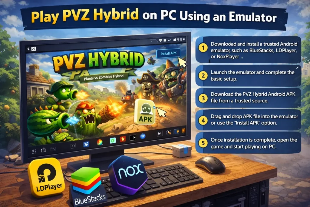Play PVZ Hybrid on PC Using an Emulator